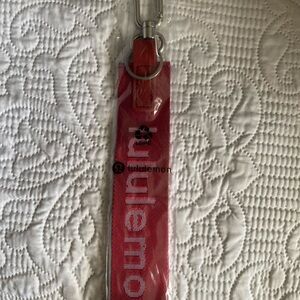 Lululemon Never Lost Maroon Keychain